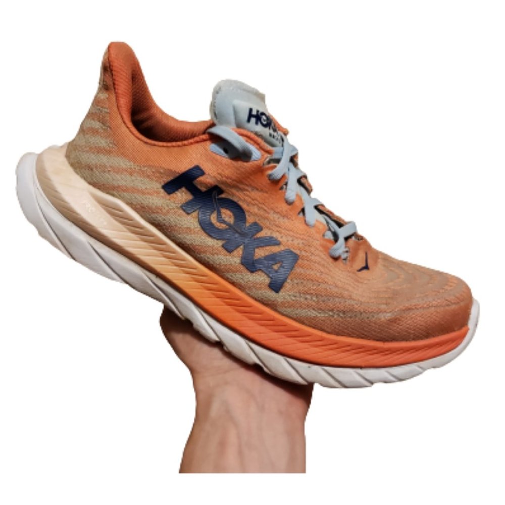 Hoka One One W Mach 5 Running Shoes Women's 7B Orange Sneakers Athletic Comfy